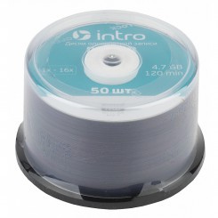 Диск DVD-R  Intro 4.7 Gb 16x Shrink/50